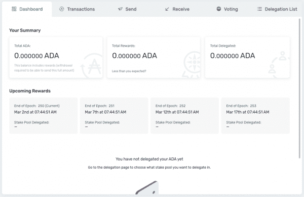 Yoroi wallet successfully created confirmation screen