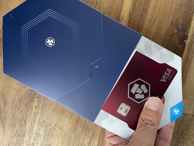 Ruby Red Crypto.com VISA debit rewards card