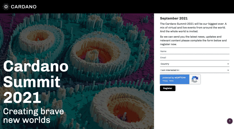Cardano Summit 2021 announcement