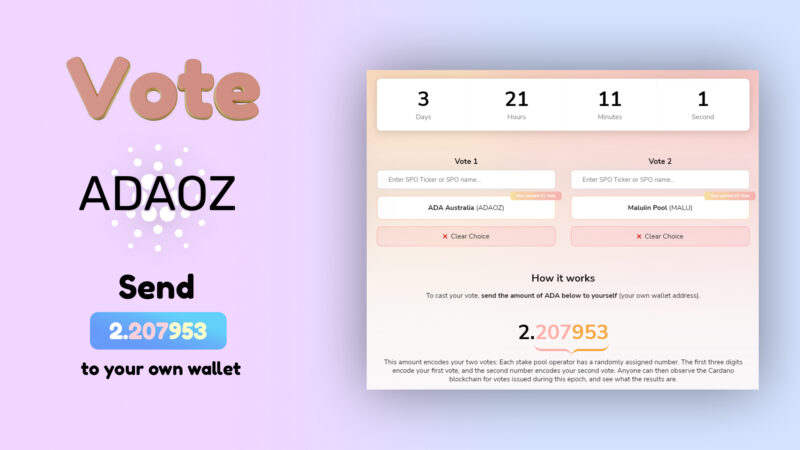 SundaeSwap ISO how to vote