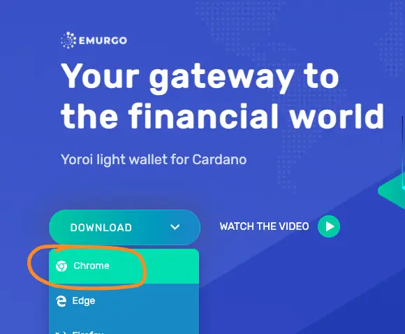How to install Yoroi wallet on Chrome/Brave browser